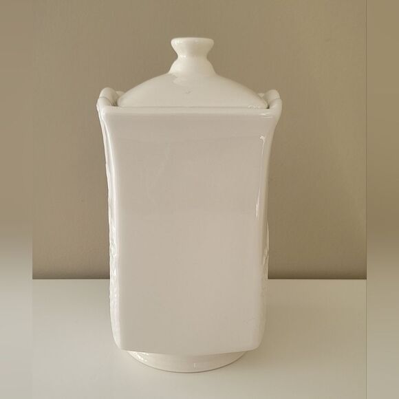 Laura Secord Ceramic Canister With Lid Silcone Ring #1138 - Picture 6 of 13